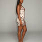 EMILIA Zebra Print Bodycon Mini Dress