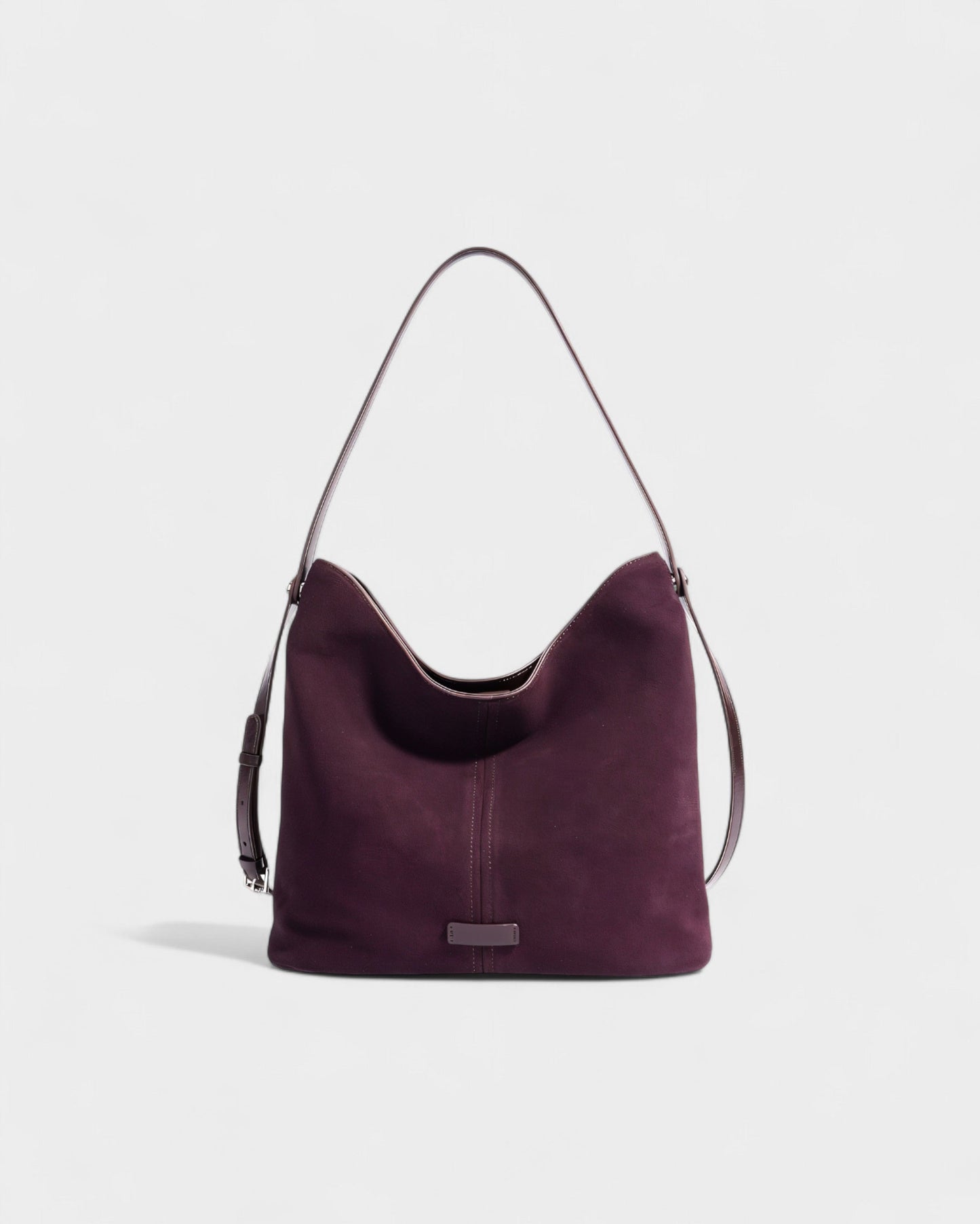 AYLIN Faux Suede Slouch Shoulder Bag