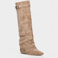 MAISY Slouchy Pointed-Toe Knee-High Boots