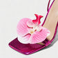 VIONA Orchid Bloom Ankle Strap Heels