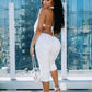 KATRINA Cowl Neck Lace Jumpsuit