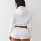 NARYA Cropped Hoodie & Mini Short Set