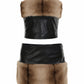 FOXIE Faux Fur Trim Top & Skirt Set