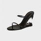 MALAYA Fang Sculpted Heel Sandals