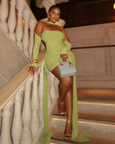 ANNE Strapless Mesh Mini Dress