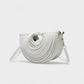 CANYA Textured Half-Moon Crossbody Clutch