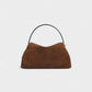 OLGA Structured Faux Suede Handle Bag