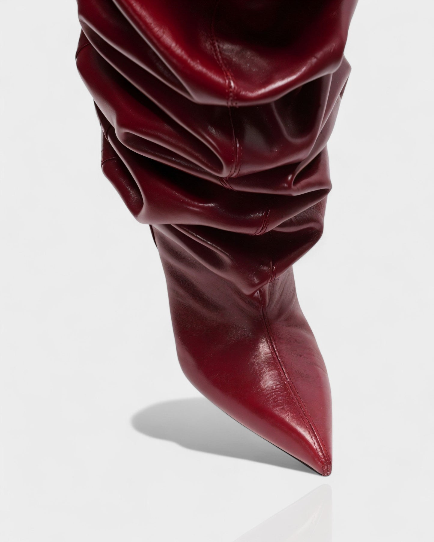 ELOURA Slouch Knee-High Wedge Heel Boots