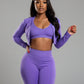 MARJORIE 3-Piece Zip Up Top & Flare Pants Set