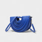 CANYA Textured Half-Moon Crossbody Clutch
