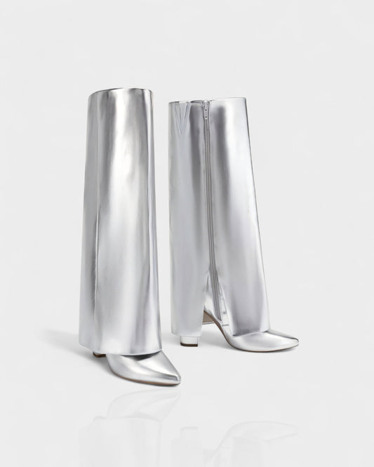 MAISY Straight Metallic Boots