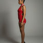 JEYNE Backless Halter Sleeveless Romper