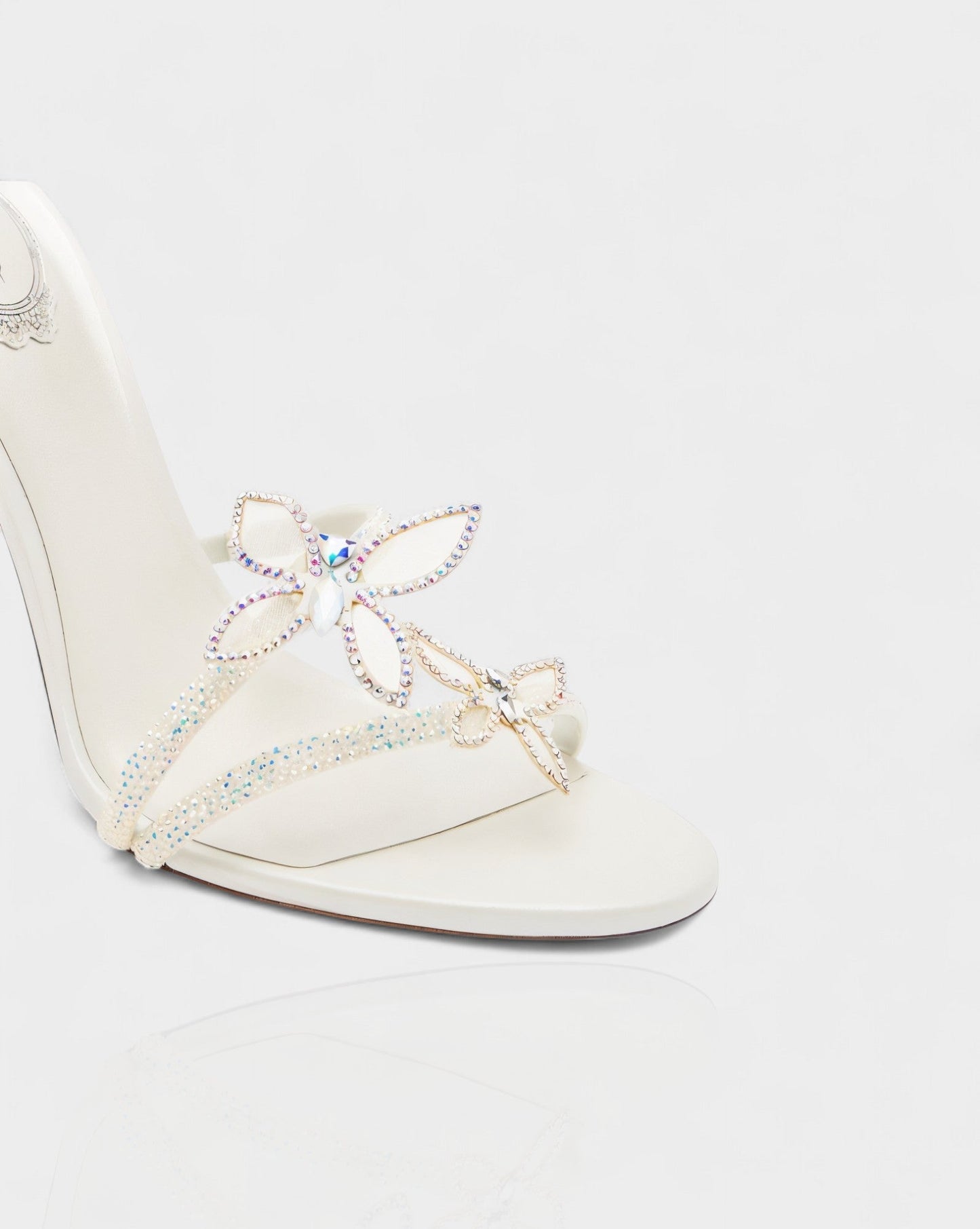 LYNA Crystal Butterfly Spiral High Heels