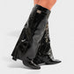 MAISY Straight Pointed-Toe Knee-High Boots