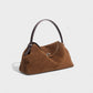 OLGA Structured Faux Suede Handle Bag