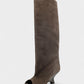 HELIRA Peep Toe Wedge Knee High Boots
