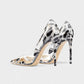 DALYA Transparent Pointed-Toe Leopard Heels