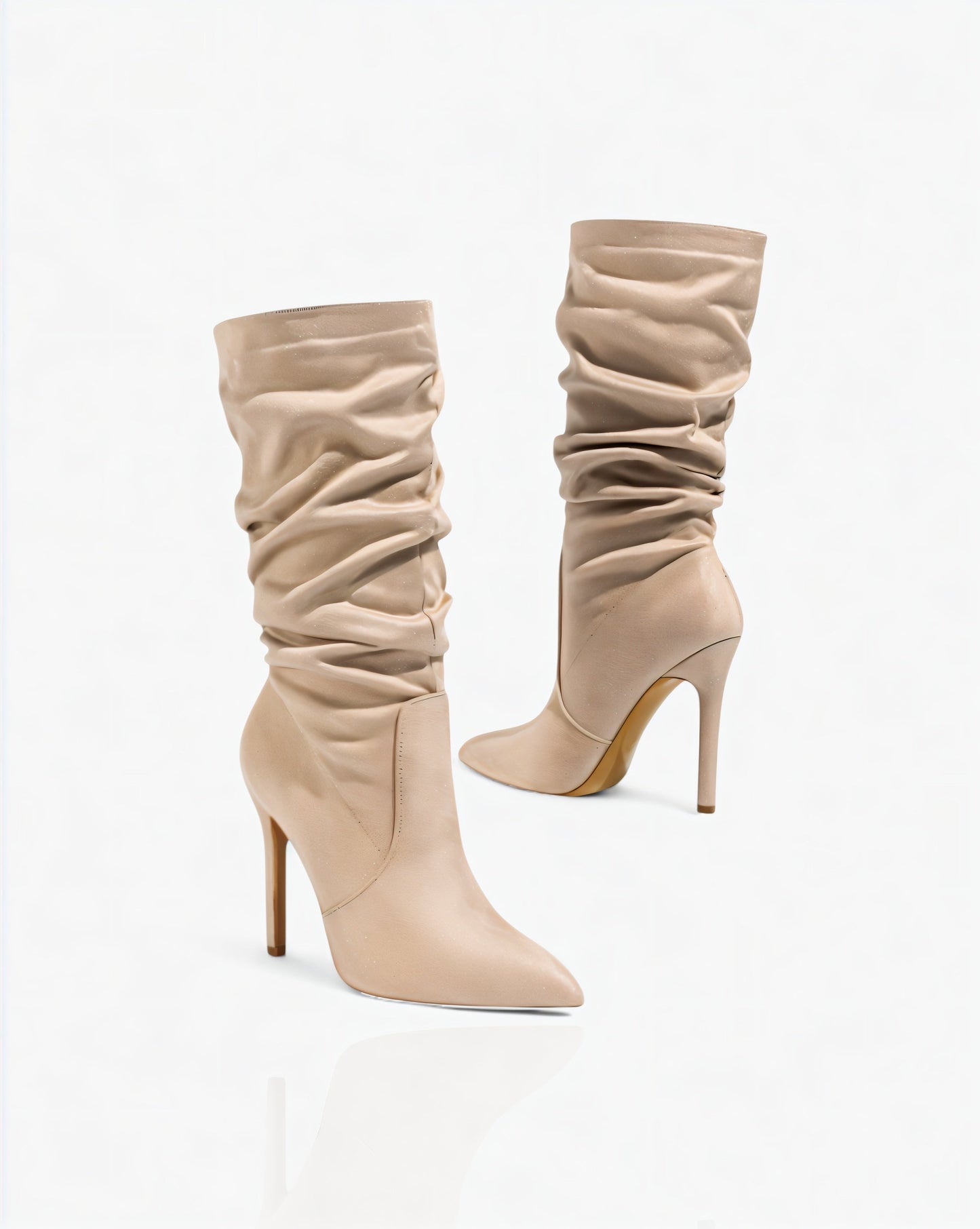 SANYA Slouchy Pointed-Toe Stiletto Boots