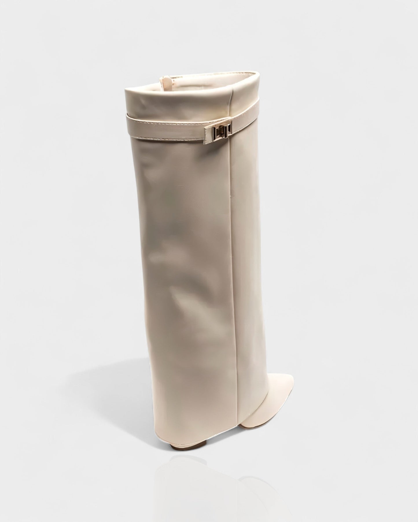 MAISY Straight Pointed-Toe Knee-High Boots