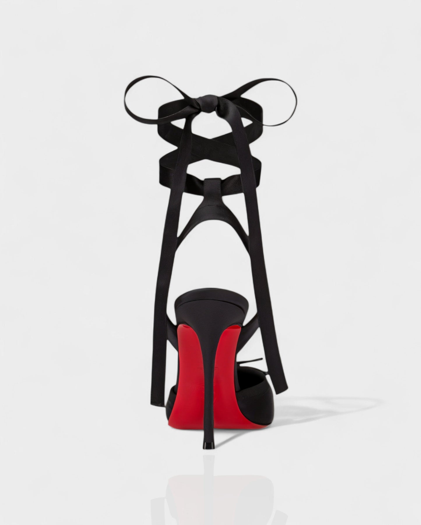 BREN Red Sole Ballet Lace-Up Stiletto Heels