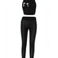 ERIN Cropped Top and Slim Pants Set