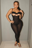 JANELLE Hollow Perspective Jumpsuit