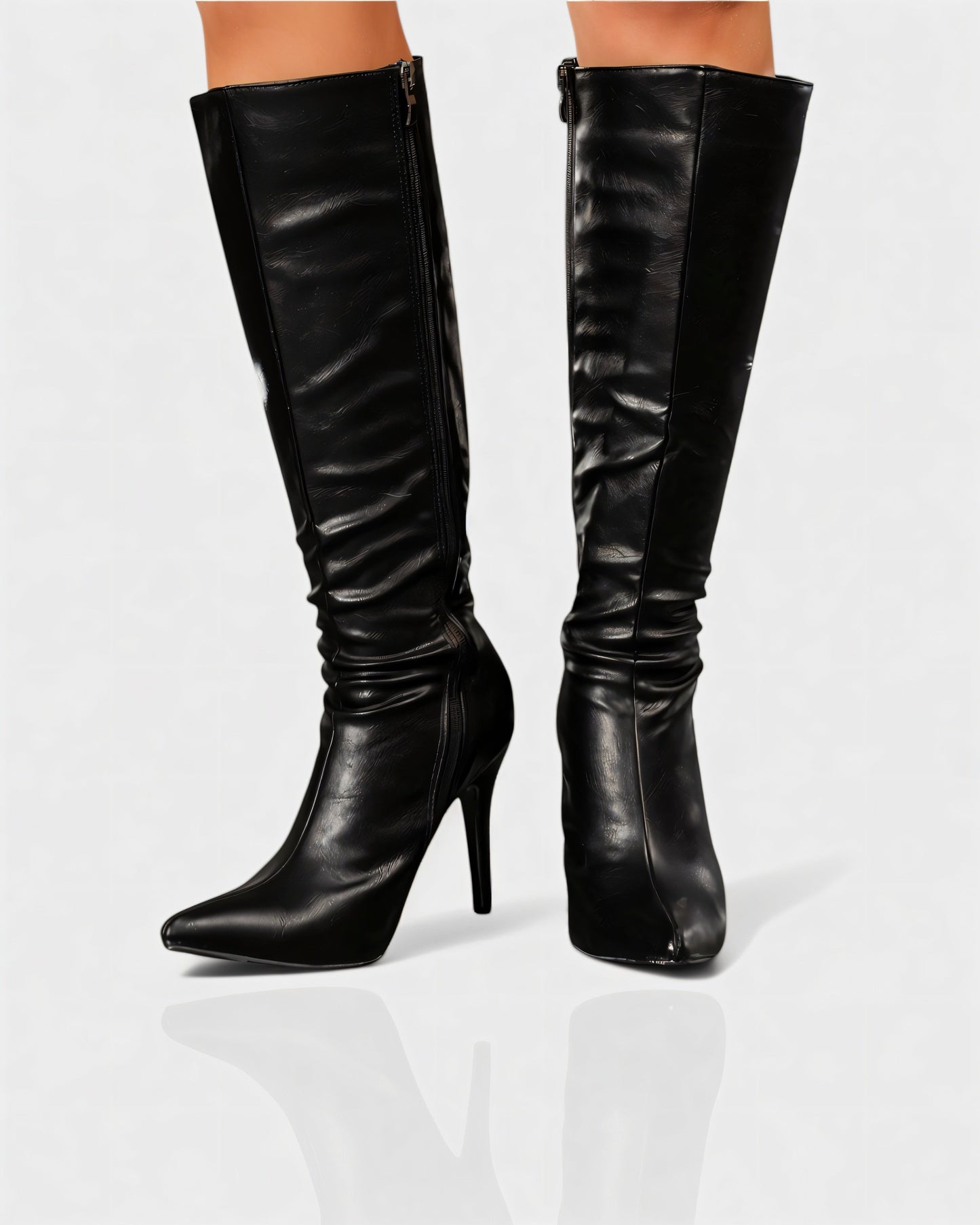 LORENE Pointed Toe Stiletto Heel Boots