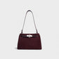 NINYA Faux Suede & Leather Handbag