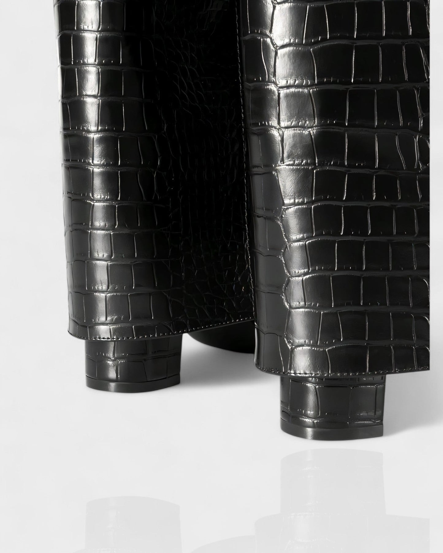 MAISY Straight Faux Crocodile Boots