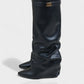 MAISY Slouchy Pointed-Toe Knee-High Boots
