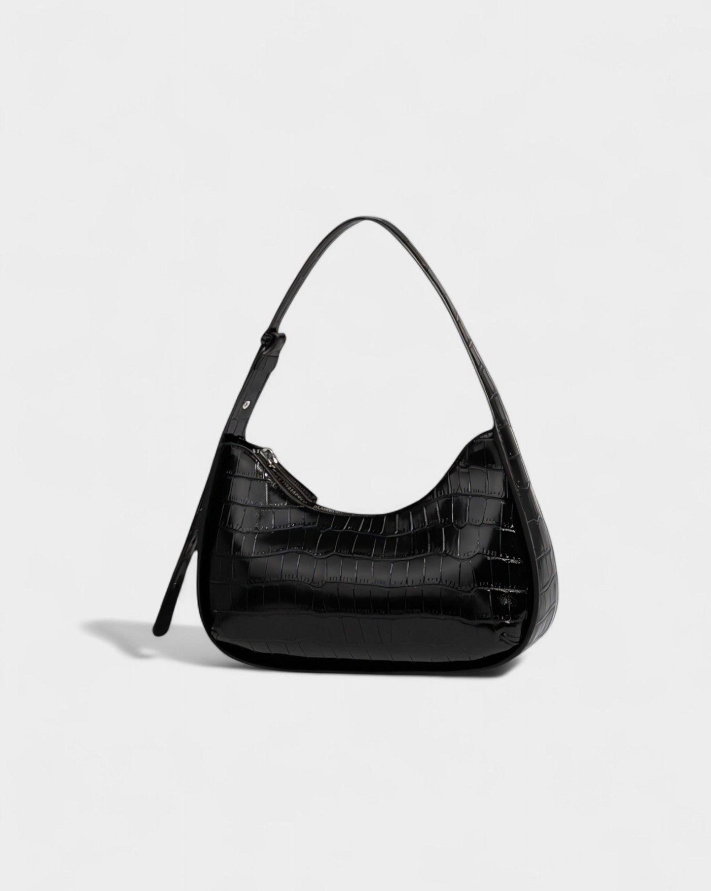 CIANNA Croc-Embossed Faux Leather Bag