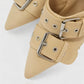 MARILYN Buckle Strap Pointed-Toe Stiletto Heels