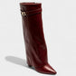 MAISY Straight Pointed-Toe Knee-High Boots