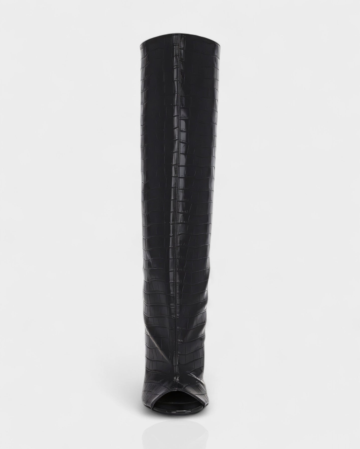 HELIRA Peep Toe Wedge Knee High Boots