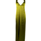 ADRIANA V-Neck Backless Pleated Maxi Dress