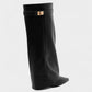 MAISY Straight Pointed-Toe Knee-High Boots