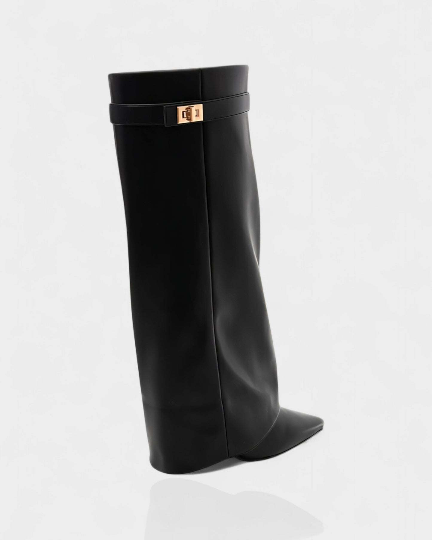 MAISY Straight Pointed-Toe Knee-High Boots