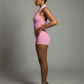 JEYNE Backless Halter Sleeveless Romper