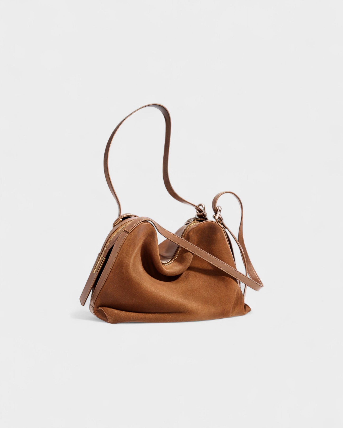 HARESHA Double-Strap Slouch Shoulder Bag