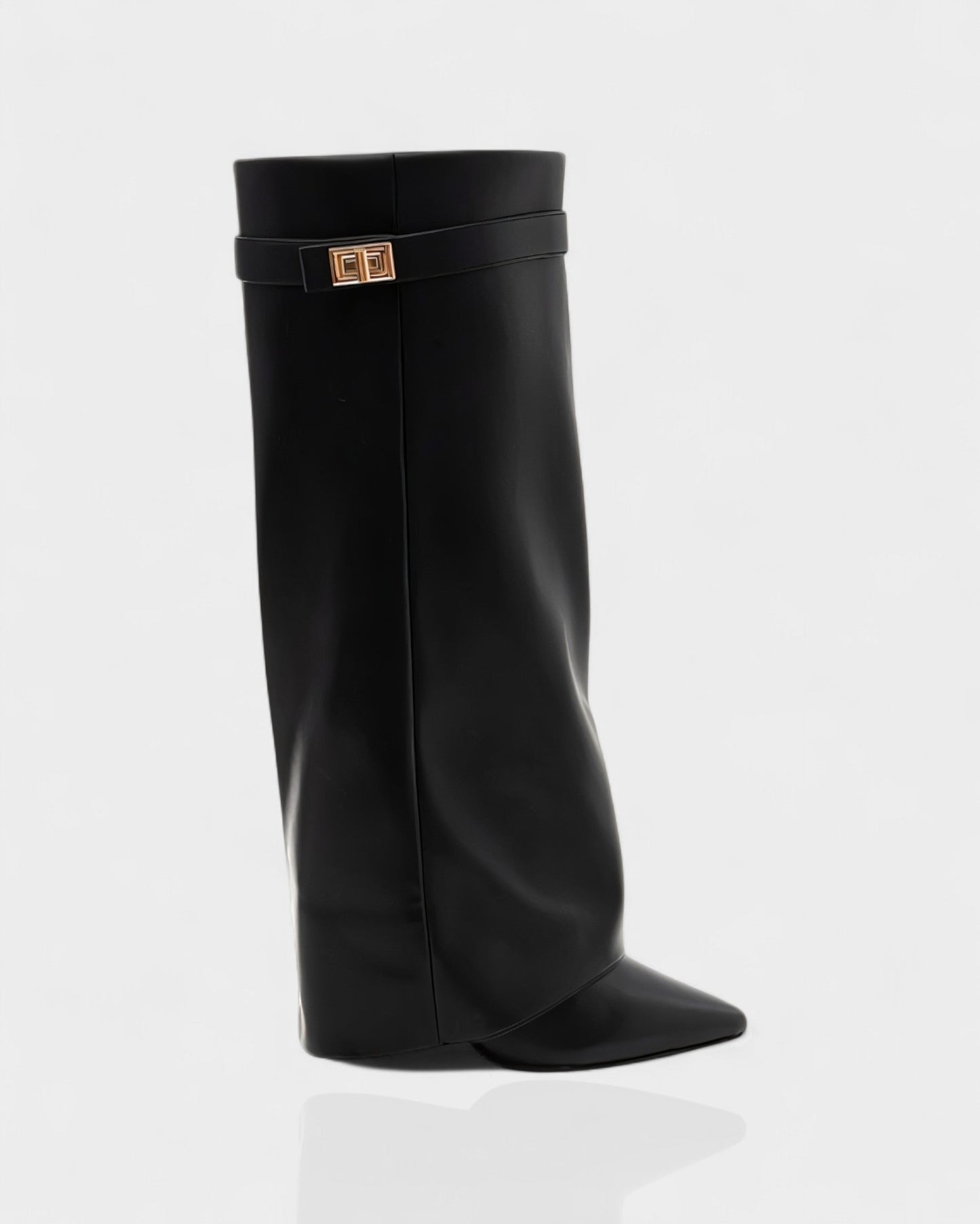 MAISY Straight Pointed-Toe Knee-High Boots