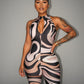 DEXIE Abstract Swirl Print Jumpsuit