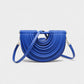 CANYA Textured Half-Moon Crossbody Clutch