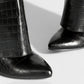 MAISY Straight Faux Crocodile Boots