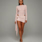 ALTEYA Lace Bodysuit & Mini Skirt Set