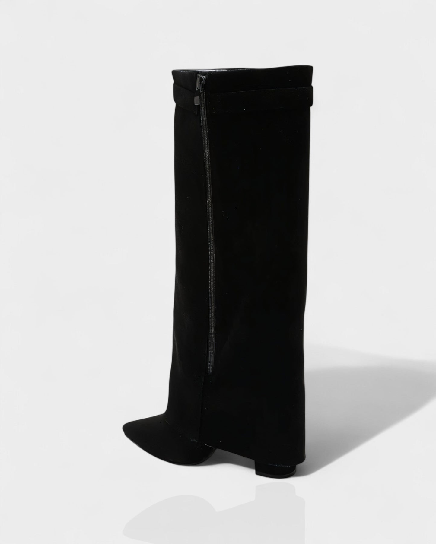 MAISY Straight Pointed-Toe Knee-High Boots
