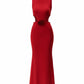 QUEENIE High-Neck Maxi Dress