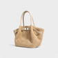 EVANNA Faux Suede Leather Shoulder Tote Bag
