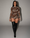 LEPA Cheetah Print Playsuit