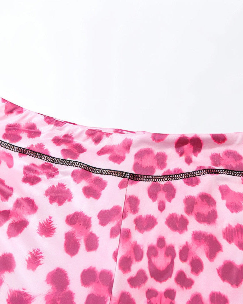 NOA Leopard Zip Up Top & Pants Set