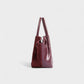 EVANNA Faux Suede Leather Shoulder Tote Bag